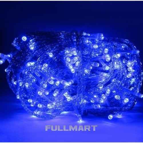 Гірлянда Xmas нитка 800 LED синя Прозорий провід 40 м
